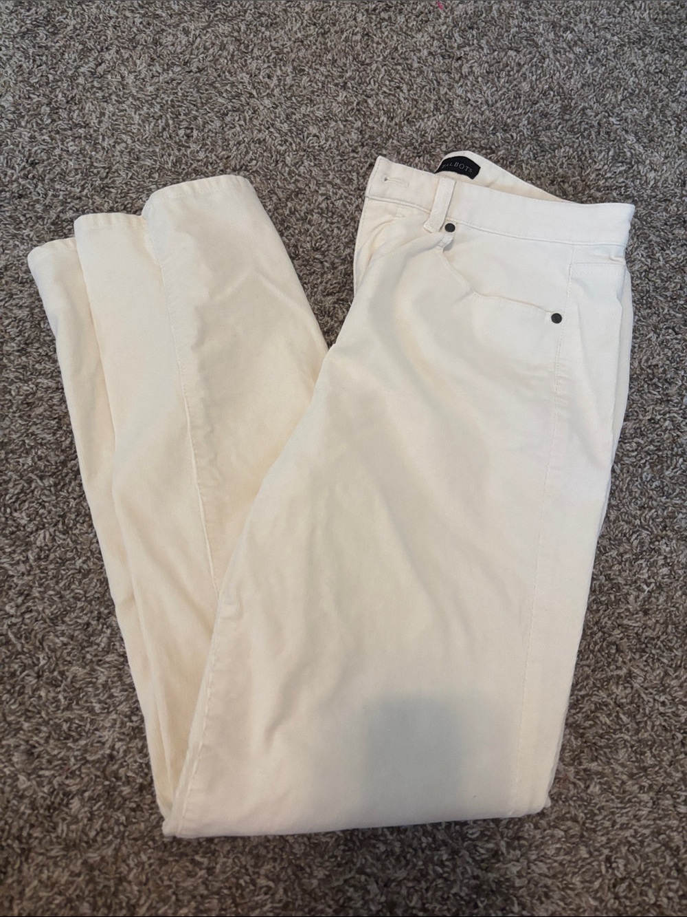 Talbots Cream Straight-Leg Women's Jeans